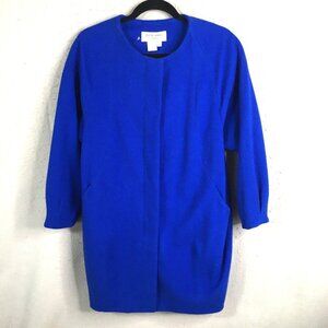 Helene Berman London Jacket Women S Royal Blue Wool Cashmere Old Money Luxury